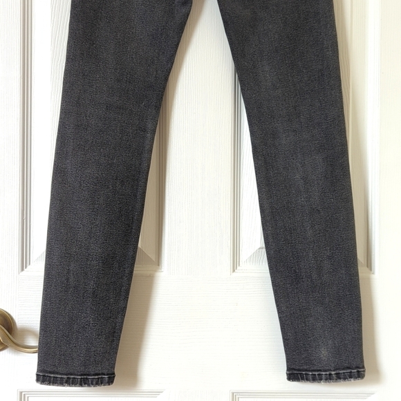All Saints Nyla Classic High Waisted Ankle Cropped Skinny Jeans Faded Black 26 - Picture 6 of 15